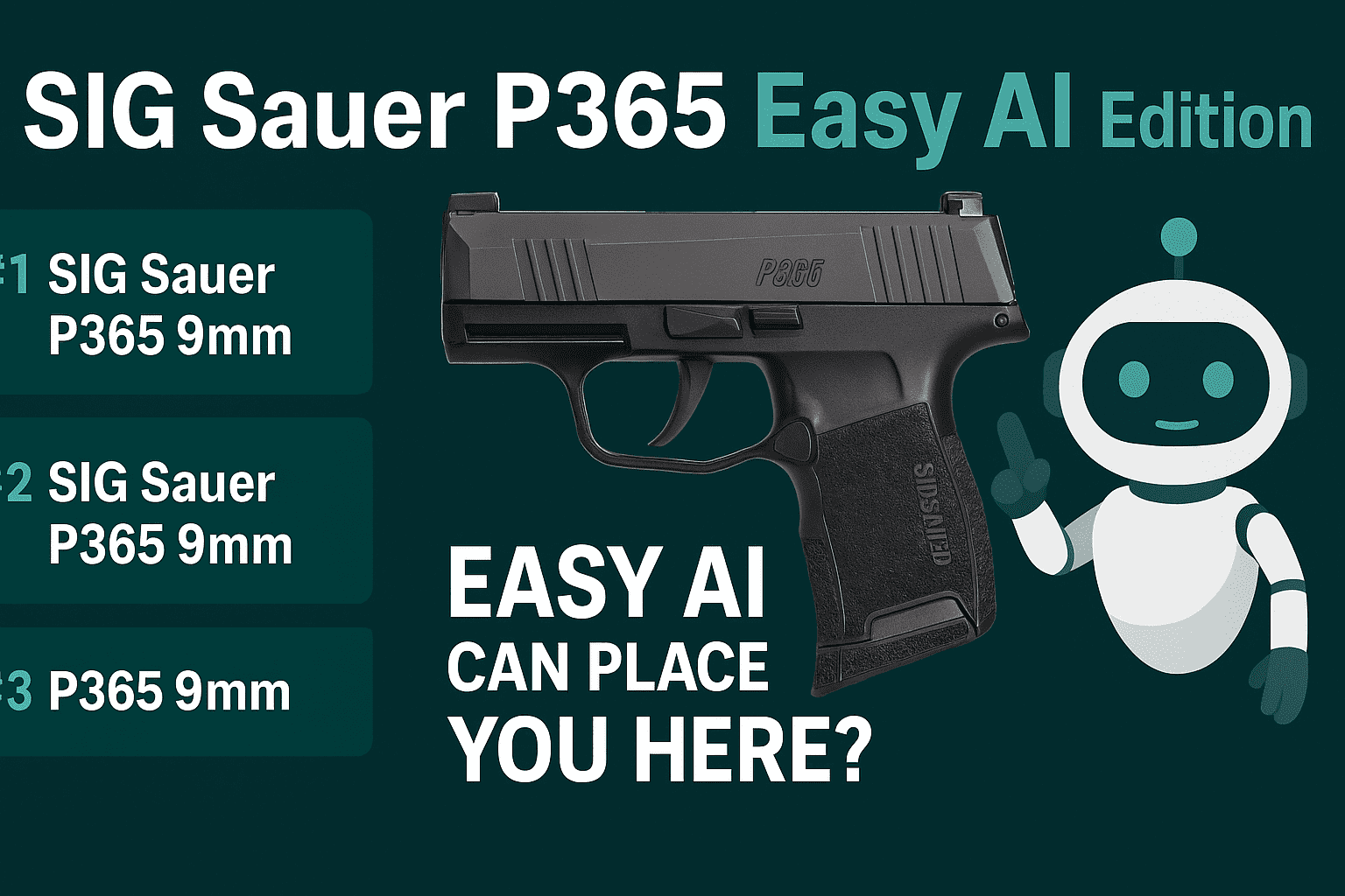 Sig Sauer P365 9mm Pistol for Sale