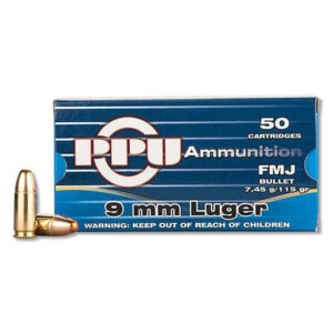 Prvi Partisan Prvi Partizan 9mm 115 Grain Full Metal Jacket 50-Round Box