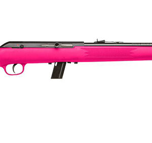 Savage Arms 64F Semi-Automatic Rifle 22 LR 21-Inch Barrel Pink Synthetic Stock Black Finish
