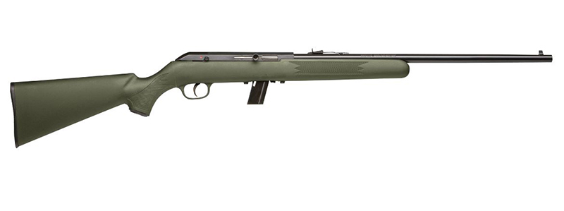 Savage Arms 64F Semi-Automatic Rifle 22 LR 21-Inch Barrel Green Synthetic Stock Black Finish