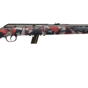 Savage Arms 64F Semi-Automatic Rifle 22 LR 21-Inch Barrel Flag Synthetic Stock Black Finish