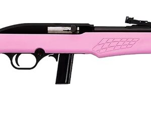 Rossi RS22 Semi-Automatic Rifle 22 LR 18-Inch Barrel Pink Synthetic Stock Black Finish