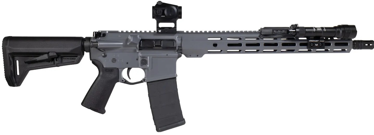 Shark Coast Tactical Grey Night AR-15 Bundle Semi-Automatic Rifle 5.56 Gray Finish