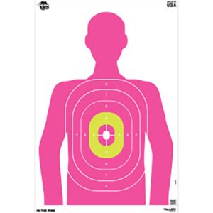 Allen Company EZ Aim Fun In The Pink Silhouette Paper Target Shooting Target Tan