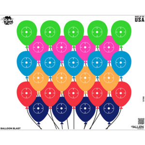 Allen Company EZ Aim FUN Balloon Blast Paper Shooting Target Tan