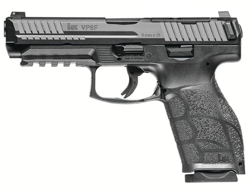 Heckler & Koch VP9A1 F Semi-Automatic Pistol 9MMX19 4.5-Inch Barrel Black Finish