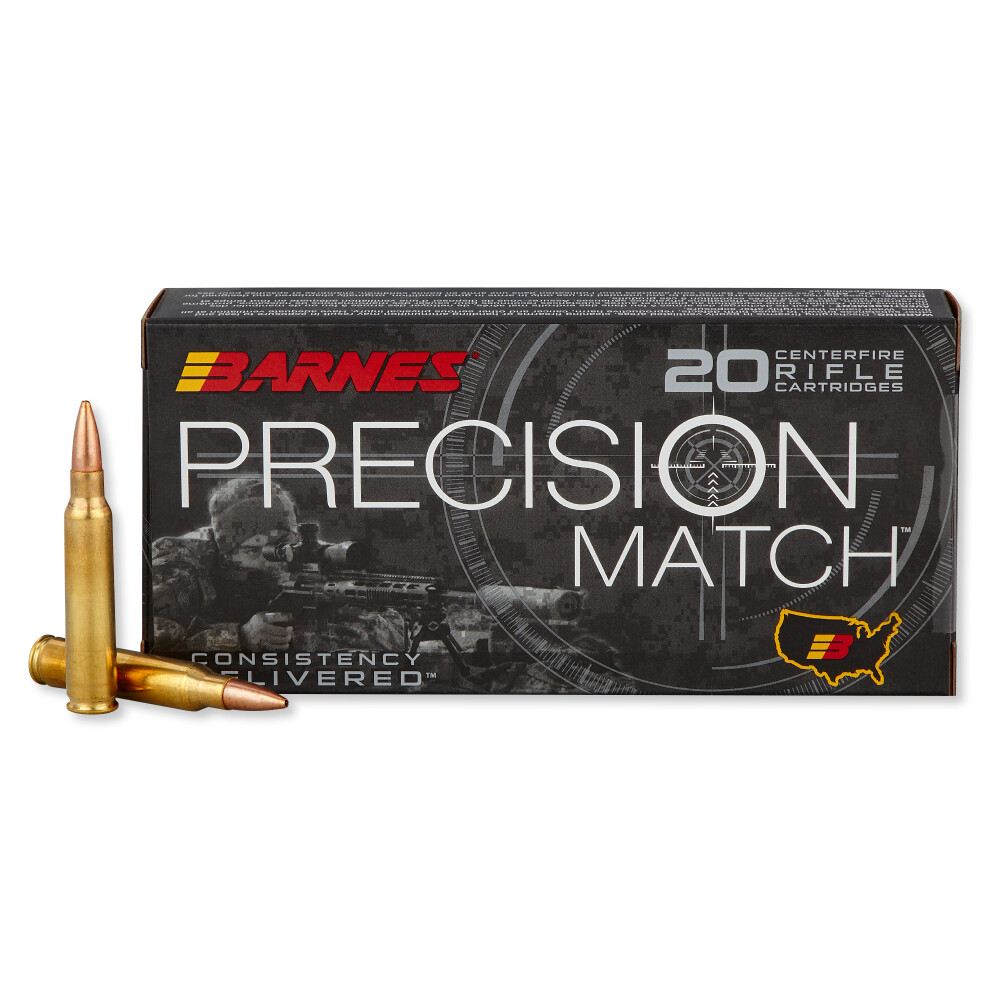 Barnes Precision Match 85 Grain Open Tip Match 20-Round Box