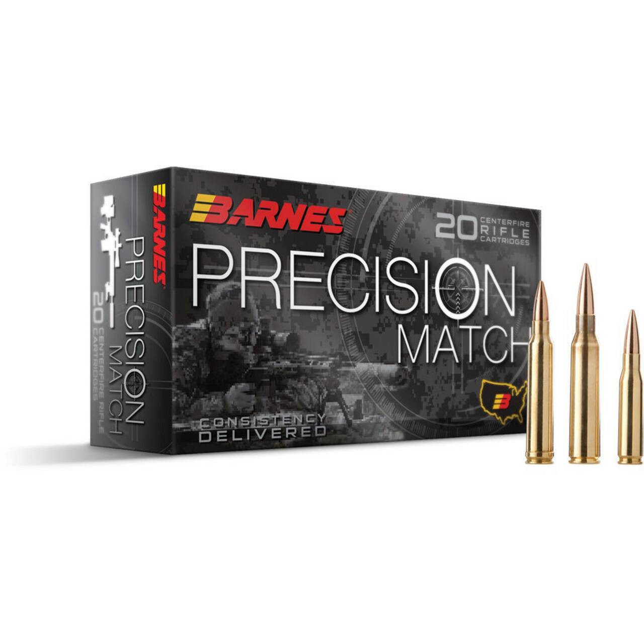 Barnes Precision Match 6.5 Creedmoor 140 Grain Open Tip Match 20-Round Box