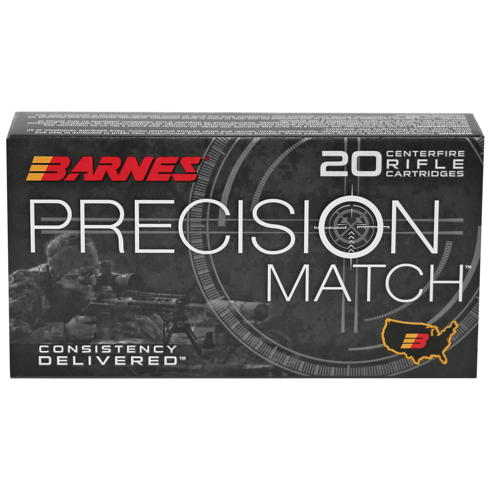 Barnes Precision Match 6.5 PRC 145 Grain Open Tip Match 20-Round Box