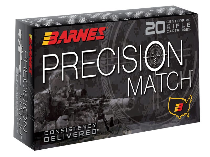 Barnes Precision Match 308 Winchester 175 Grain Open Tip Match 20-Round Box