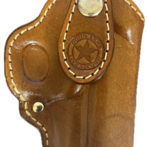 Bond Arms Premium Leather Clip Holster OWB for 3.5" Barrel Left Hand Clip Tan