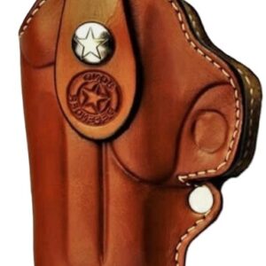 Bond Arms Premium Leather Clip Holster OWB for 4.25" Barrel Right Hand Clip Tan