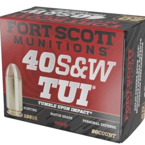 Fort Scott Munitions Solid Copper 40 S&W 125 Grain 20-Round Box