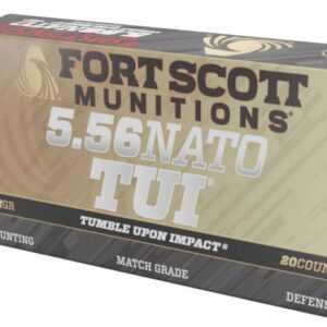 Fort Scott Munitions 5.56mm 5.56x45mm 62 Grain 20-Round Box
