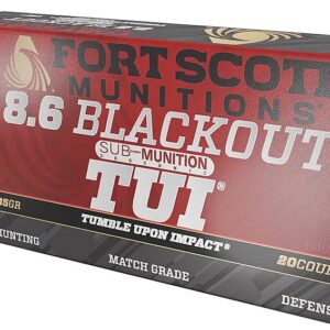Fort Scott Munitions 8.6 Black 8.6 BLACKOUT 285 Grain 20-Round Box