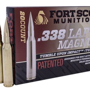 Fort Scott Munitions Solid Copper 338 Lapua Magnum 250 Grain 20-Round Box
