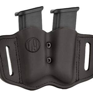 1791 Gunleather Double Mag Carrier Magazine Pouch Stealth Black