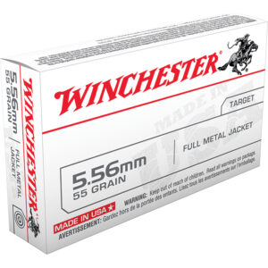 Winchester Ammunition 55 Grain Full Metal Jacket 20-Round Box