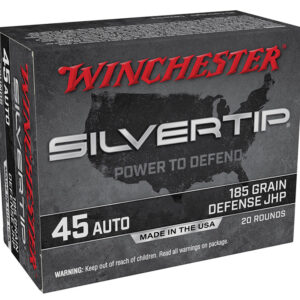 Winchester Silvertip 45 ACP 185 Grain Jacketed Hollow Point 20-Round Box