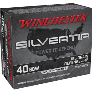 Winchester Silvertip 40 S&W 155 Grain Jacketed Hollow Point 20-Round Box