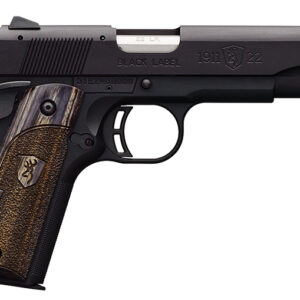 Browning 1911-22 Black Label Semi-Automatic Pistol 22 LR 4.25-Inch Barrel Black Finish