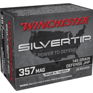 Winchester Silvertip 357 Magnum 145 Grain Jacketed Hollow Point 20-Round Box
