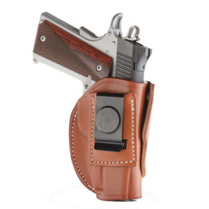 1791 Gunleather 4-Way Holster OWB for Browning HP-Colt 1911-Kimber 1911-Sig 1911 Right Hand Classic Brown