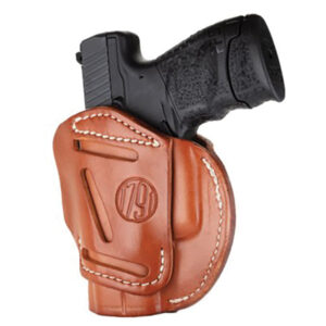 1791 Gunleather 3-Way Holster OWB for Glock 25/26/27/29/30/33/48- Ruger LC/SR-S&W MP Ambidextrous Classic Brown