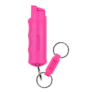 Sabre - Security Equipme Pepper Spray 3in1 w/Quick Release Key Ring NBCF Pepper Spray or Gel 10-Foot Range Pink