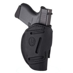 1791 Gunleather 4-Way Holster OWB for Browning HP-Colt 1911-Kimber 1911-Sig 1911 Left Hand Stealth Black